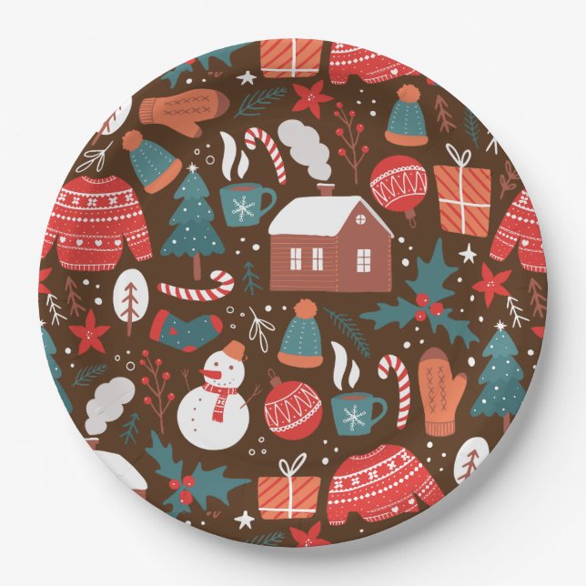 Christmas  paper plate (Front)