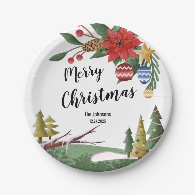 Christmas Paper Plate (Front)