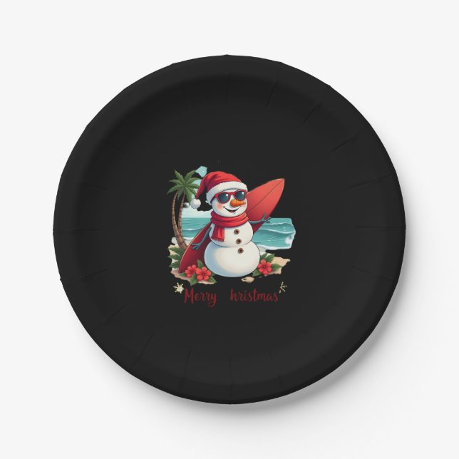 christmas  paper plate (Front)