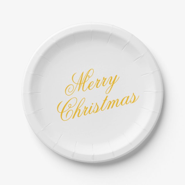 Christmas Paper Plate – Festive Holiday Tableware (Front)