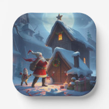 Christmas Paper Plates