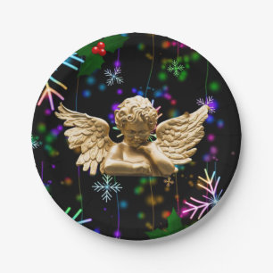 Christmas Paper Plates, Angel Paper Plate