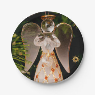 Christmas Paper Plates, Angel Plate