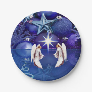 Christmas Paper Plates, Angels Paper Plate