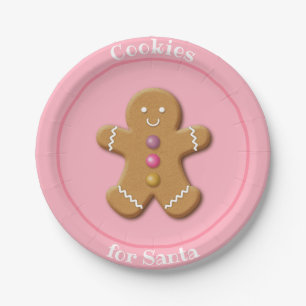 Christmas Paper Plates-Cookies for Santa Paper Plate