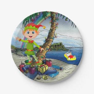 Christmas Paper Plates, Elf Paper Plate