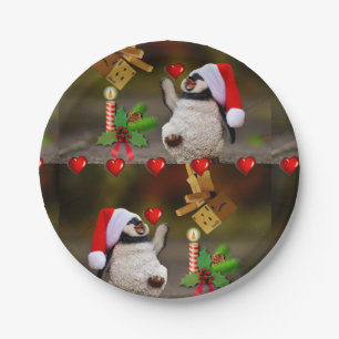 Christmas Paper Plates, Penguin Paper Plate