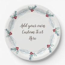 Christmas paper plates, Personalised by you