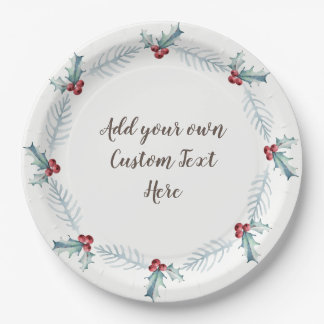Christmas paper plates, Personalised by you Plate