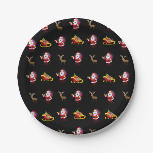 Christmas Paper Plates, Santa Paper Plate