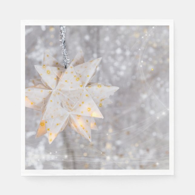Christmas Paper Star Decoration Napkin (Front)
