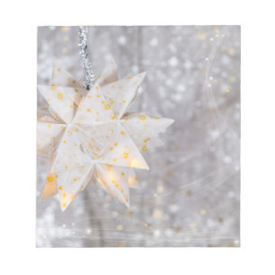 Christmas Paper Star Decoration Notepad