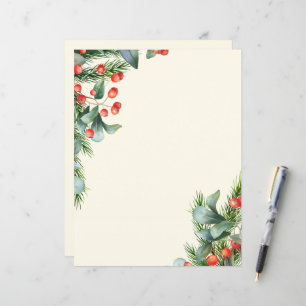 Christmas paper, writing paper Holiday stationery