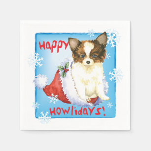 Christmas Papillon Napkin