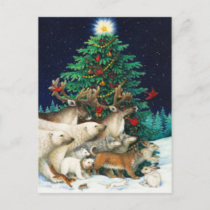 Christmas Parade Holiday Postcard