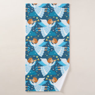 Christmas paraphernalia. Illustration Bath Towel