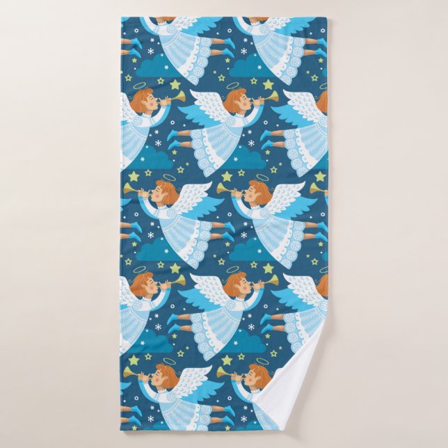 Christmas paraphernalia. Illustration Bath Towel (Bath Towel)