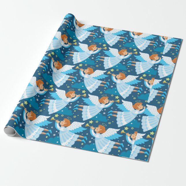 Christmas paraphernalia. Illustration Wrapping Paper (Unrolled)