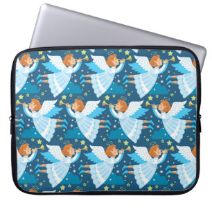 Christmas Paraphernalia Postcard Illustration Laptop Sleeve