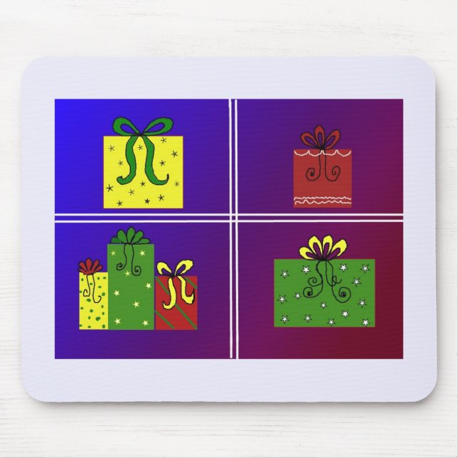 Christmas Parcels Mouse Mat (Front)