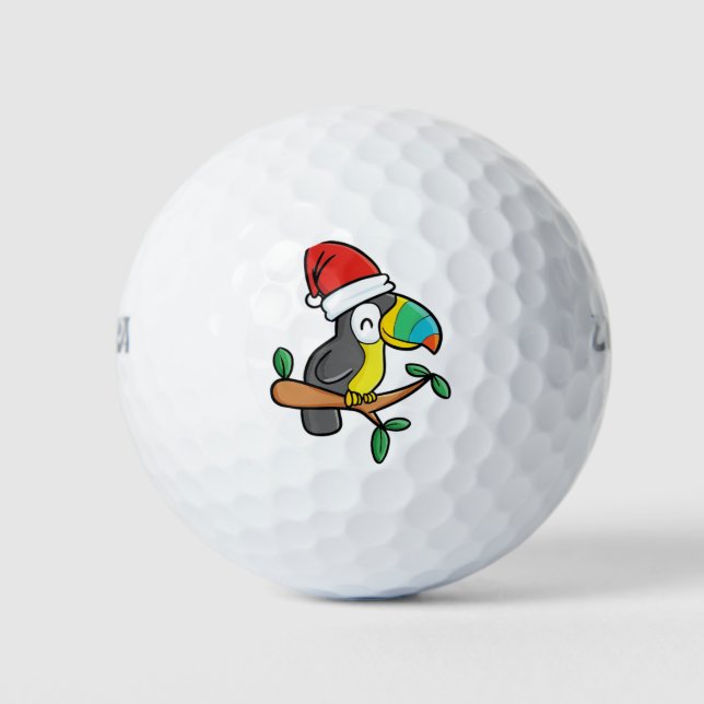 Christmas Parrot Golf Balls (Front)