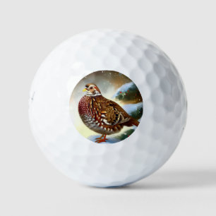 Christmas Partridge (1) Golf Balls