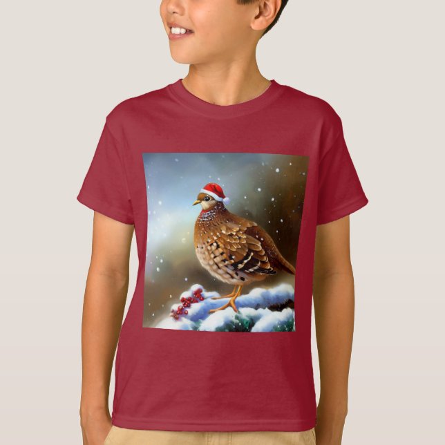 Christmas Partridge 2 T-Shirt (Front)