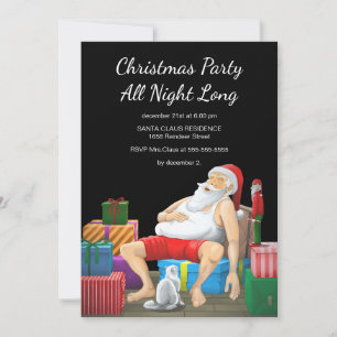 Christmas Party All Night Long Invitation