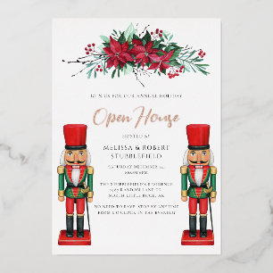 Christmas Party Botanical Toy Nutcracker Rose Gold