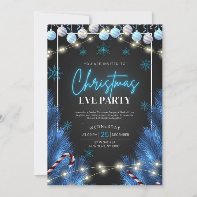 Christmas Party Celebration Card (Front)