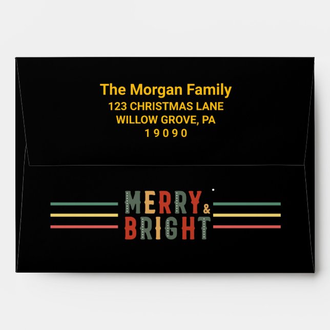 Christmas Party Christmas Baby "My 1st Christmas" Envelope (Back (Top Flap))