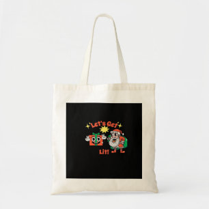 Christmas Party Design - Let's Get Lit Classic Tote Bag