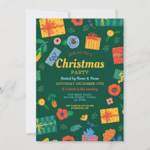 Christmas Party Festive Gifts Invitation