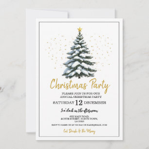 Christmas Party Festive Tree Invitation