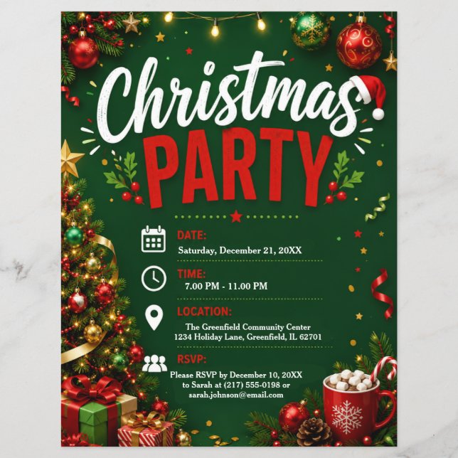 Christmas Party Flyer (Front)