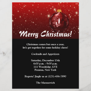 Christmas Party Flyer Invitation