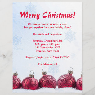 Christmas Party Flyer Invitation