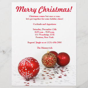 Christmas Party Flyer Invitation
