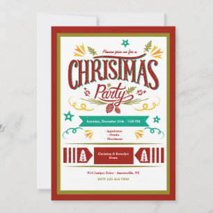 Christmas Party Frame Invitation