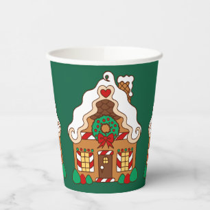 Christmas Party Gingerbread Coffee Paper Cups