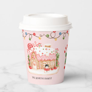 Christmas Party Gingerbread House Paper Cups