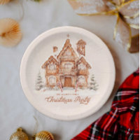 Christmas Party Gingerbread House Personalised