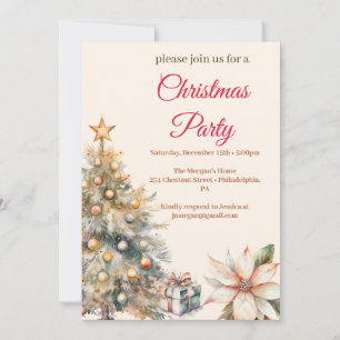 Christmas Party gingerbread  Invitation