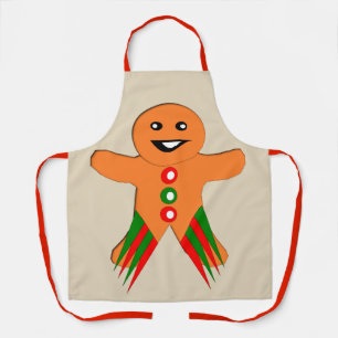 Christmas Party Gingerbread Man Apron