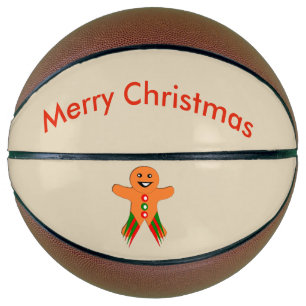 Christmas Party Gingerbread Man Basketballs