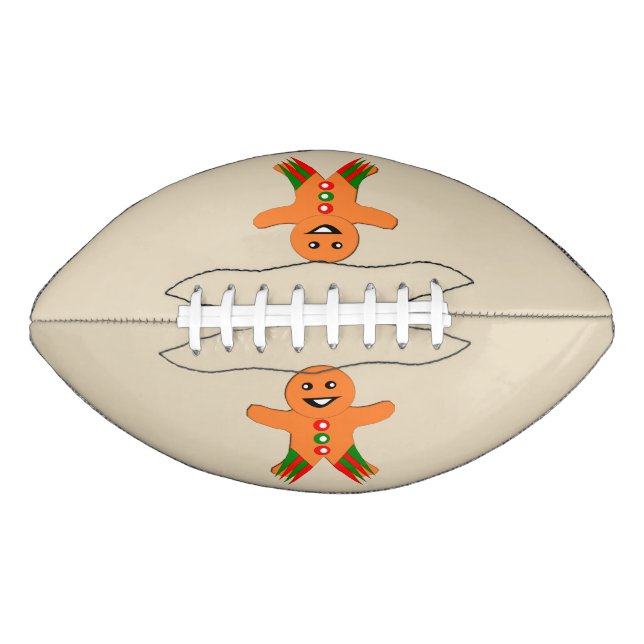 Christmas Party Gingerbread Man Football American Football (Front)