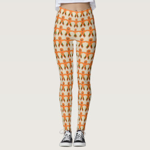 Christmas Party Gingerbread Man Leggings