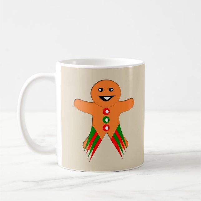 Christmas Party Gingerbread Man Mug (Left)