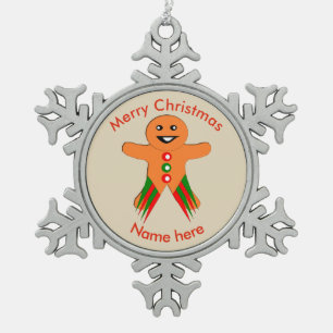 Christmas Party Gingerbread Man Ornament