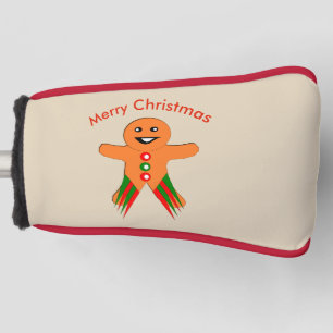 Christmas Party Gingerbread Man Putter Cover